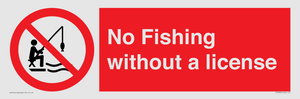 No Fishing without a license